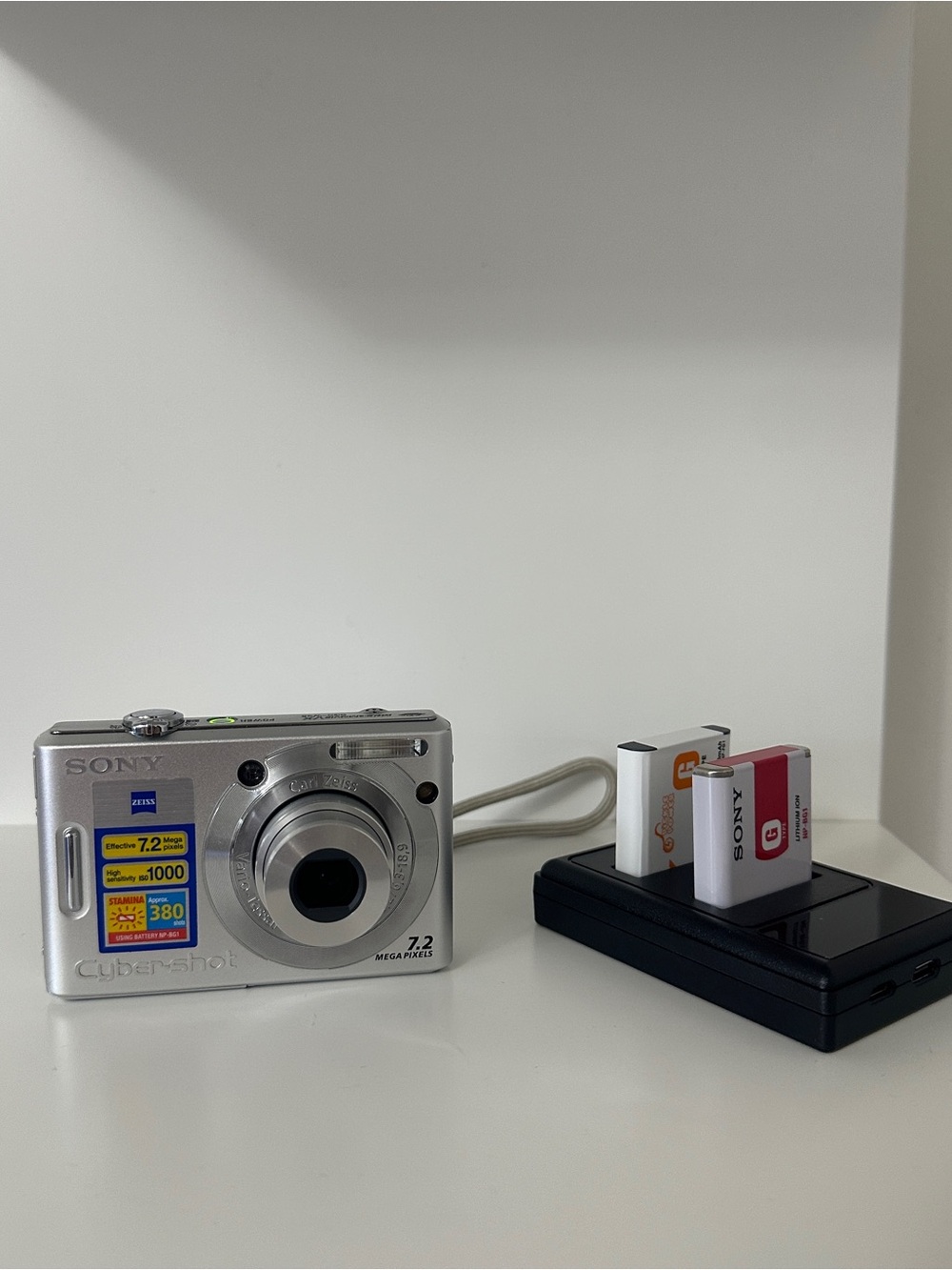 Sony Cyber-shot Digital Camera with Charger and Extra Batteries
